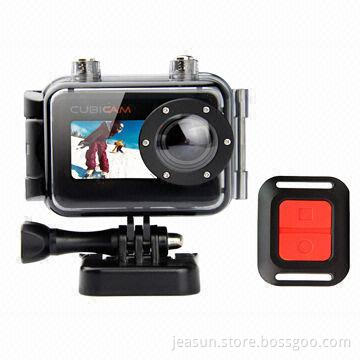 Wide Angle Action Camera, 20m Waterproof, Wearable, 1.5-inch Screen Display